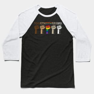 LGBT Together We Rise Equality Baseball T-Shirt